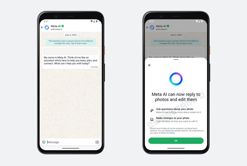WhatsApp тестирует ИИ-редактирование фотографий с помощью текстовых запросов
